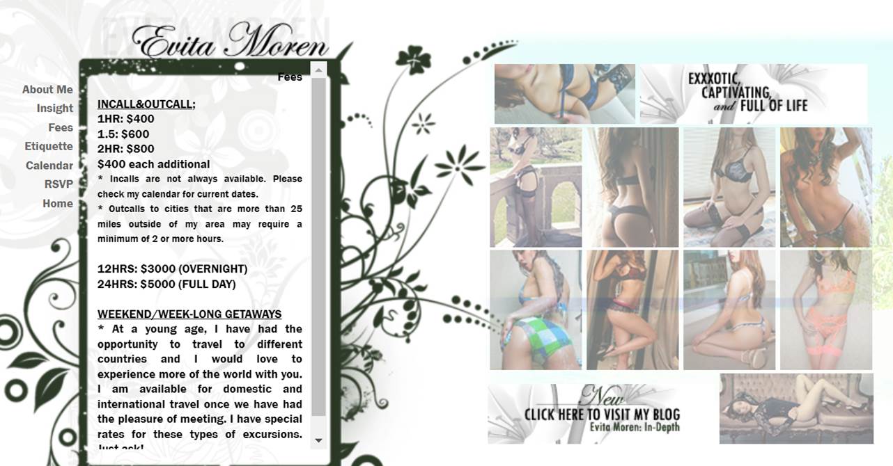 Evita Moren Website