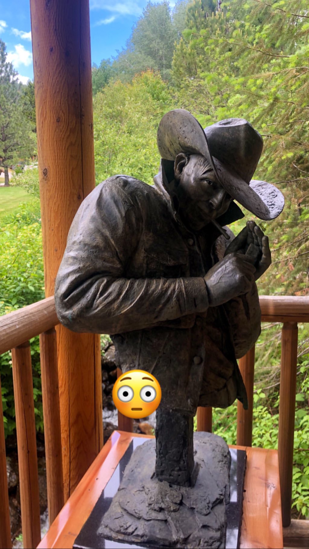 Vanessa Rallonza: Captivating Stone Sculpture of Majestic Man in Hat